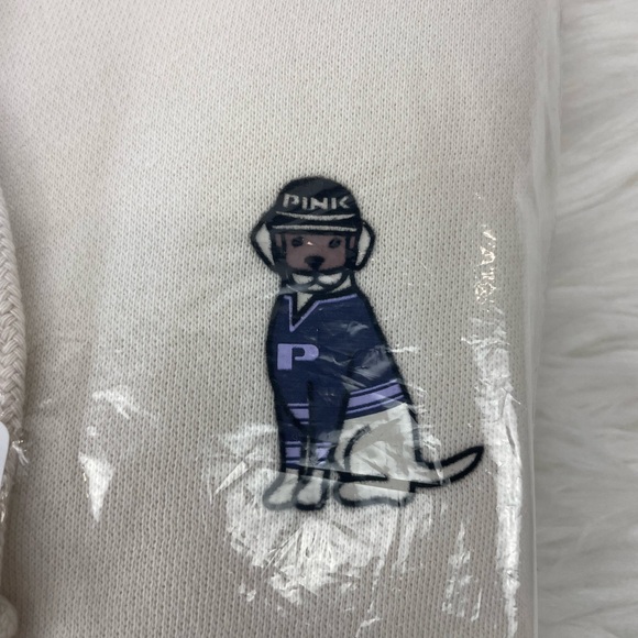 NWT Victoria's Secret PINK Ivy Fleece Campus Full Zip Hoodie, Extra Large (XL) - Picture 4 of 11